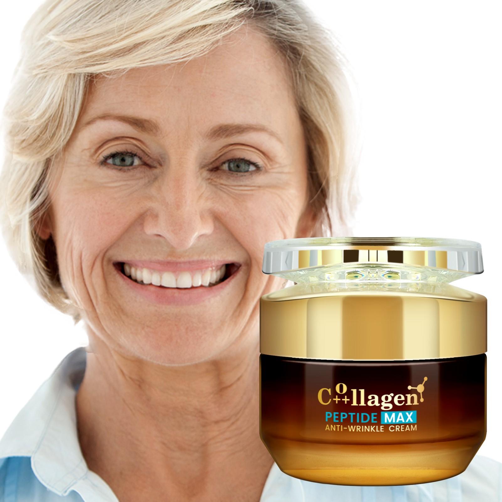 Collagen Peptide Anti-Wrinkle Cream, Niacinamide & Hyaluronic Acid, Firming & Brightening, Long-Lasting Moisture, Unisex Daily Skincare