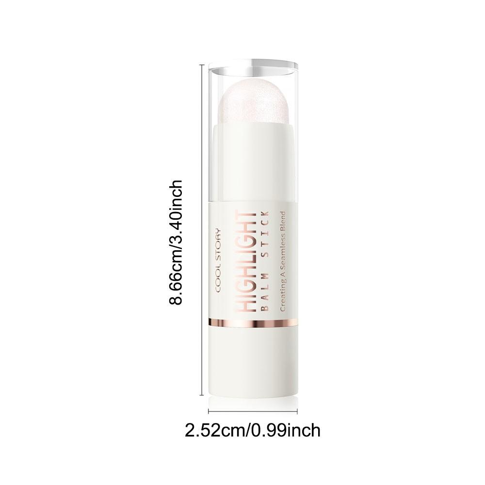 Multi-Use Highlighter Stick, Creamy Texture, Long-Lasting, Easy to Apply, for Face and Body, Cheek, Eye, Nose Contour, Portable Makeup Essential