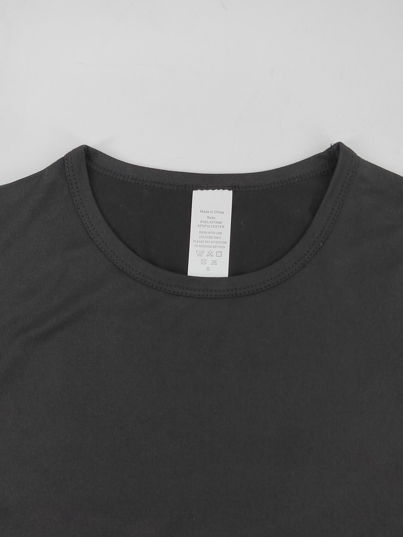 Women's Warm Fleece Lined Long Sleeve Top, Winter Inner Layer Base Tee, Basic, Ideal for Cold Weather & Outdoor Activities