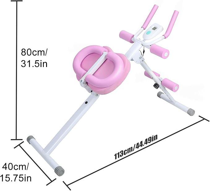Abdominal Trainer with LCD Display 5-Level Height Adjustment, Padded Foam Handles for Core, Arms, Legs, Back, Hips - Home Gym Equipment for Women & Men - Space-Saving Workout Station, Abdominal Exercise Equipment Abdominal Trainer with LCD Display 5-Level Height Adjustment, Padded Foam Handles for Core, Arms, Legs, Back, Hips - Home Gym Equipment for Women & Men - Space-Saving Workout Station, Abdominal Exercise Equipment
