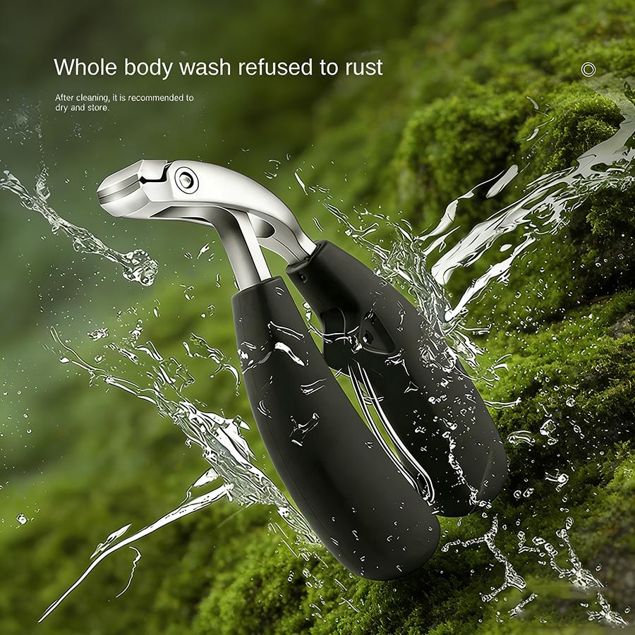 Large Opening Curved Nail Clippers, Triple Anti-Splash Storage Heavy Duty Trimmer for Thick Toenails and Elderly Daily Use