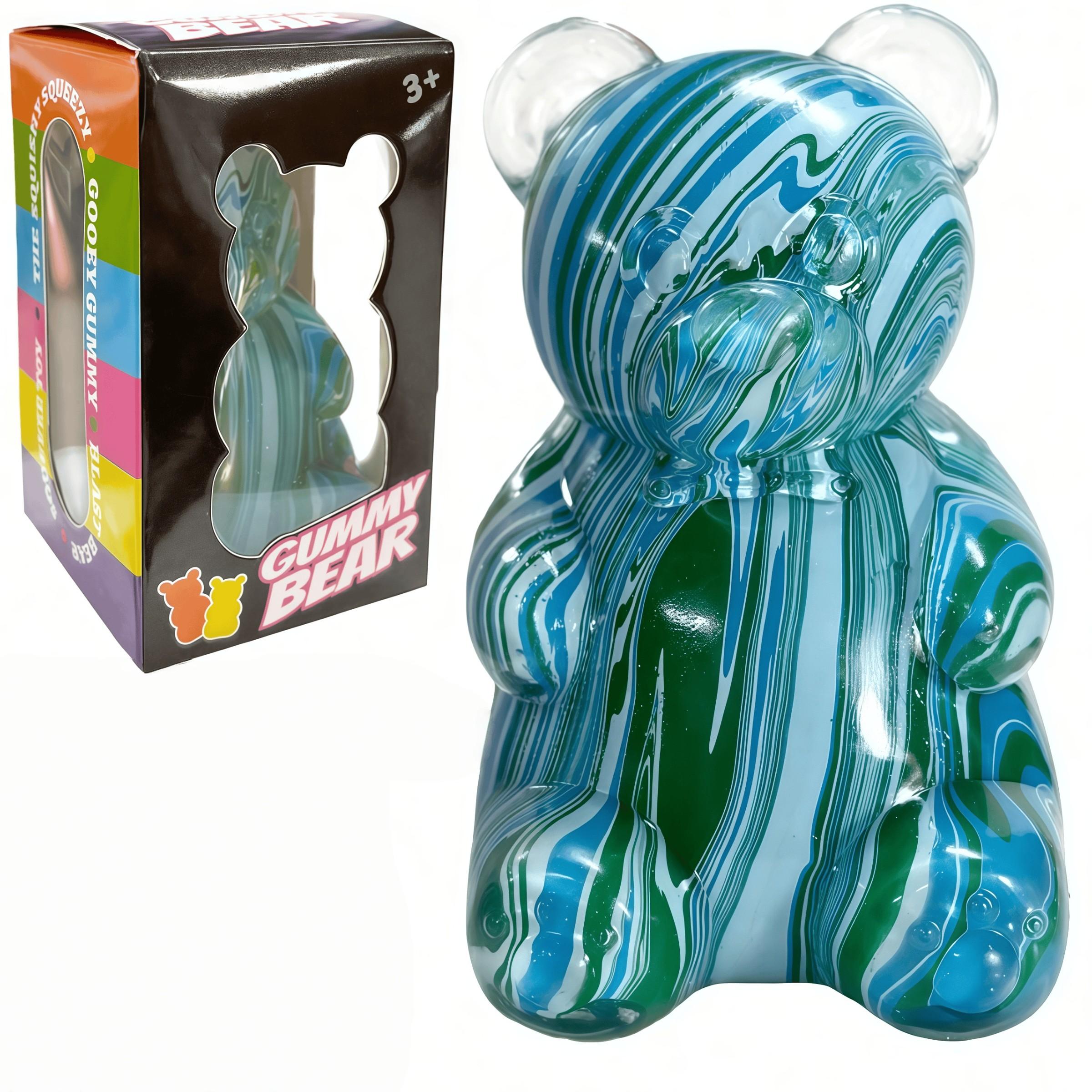 1/4 Pack Marbled Gummy Bear - Sensory Fidget Toy, Jelly Filled, Squeeze Toy, Stress Relief, Anxiety Relief, Decompression Toy, Birthday Gift, Gift Bag Filler