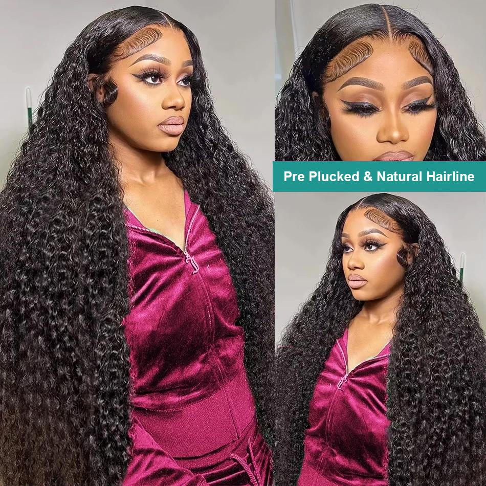 34 38 Inch Deep Wave Transparent Lace Frontal Wig Human Hair 13x4 13x6 Water Curly Wave Lace Frontal Remy Hair Wigs For Women Dealsforyoudays TikTokShopBlackFriday