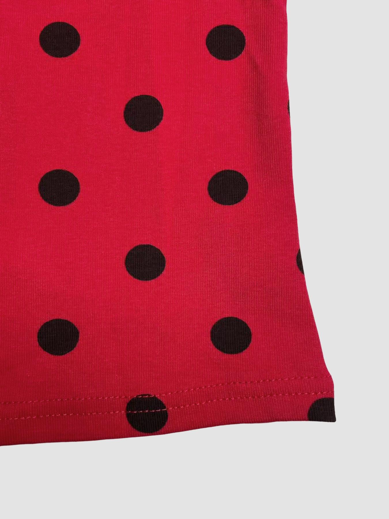 Women's Polka Dot Long Sleeve Slim Fit Short Top, Vintage Bodycon, Perfect for Dates and Shopping, Stylish Casual Wear