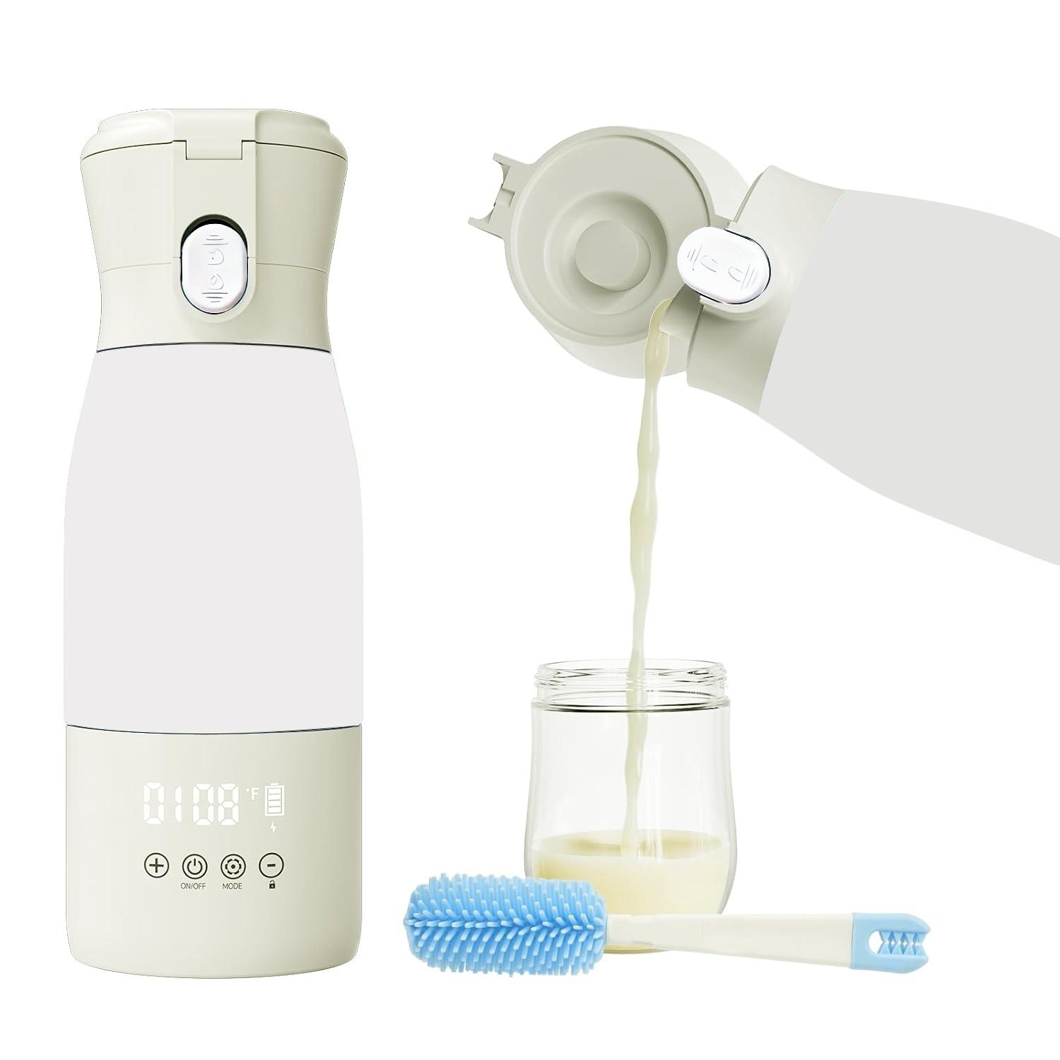 New Portable Baby Bottle Warmer for Breastmilk, USB Rechargeable Travel Milk Heater, Convenient Infant Feeding Accessory