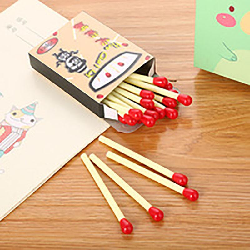 20pcs Cute Matchstick-Shaped Ballpoint Pens, Creative Stationery for Kids, Student Rewards, Small Gifts, Ca Prop 65 Compliant