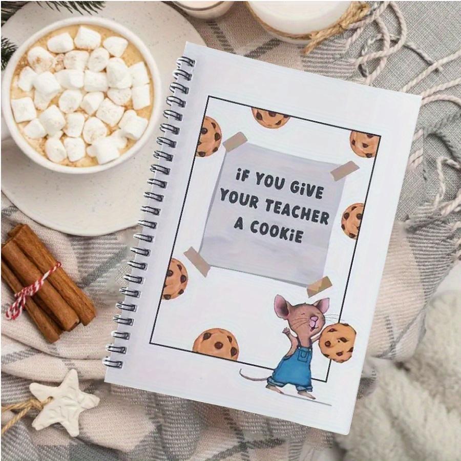 Cartoon Mouse Pattern Planner Notebook, 1 Count Creative Teacher Appreciation Notebook Journal, Personal Organizer for Back to School & End of Year