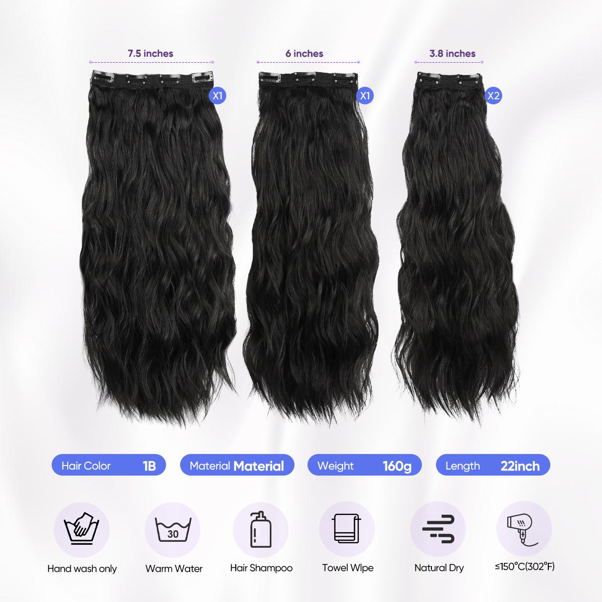 Auvzy Curled Hair Clip in Extensions 24 Inch Full Head Synthetic Hairpieces 4PCS Lightweight Lace Net Tangle-Free Stylish Long Wavy Hairpieces for Women TikTokShopBlackFriday Auvzy Curled Hair Clip in Extensions 24 Inch Full Head Synthetic Hairpieces 4PCS Lightweight Lace Net Tangle-Free Stylish Long Wavy Hairpieces for Women TikTokShopBlackFriday