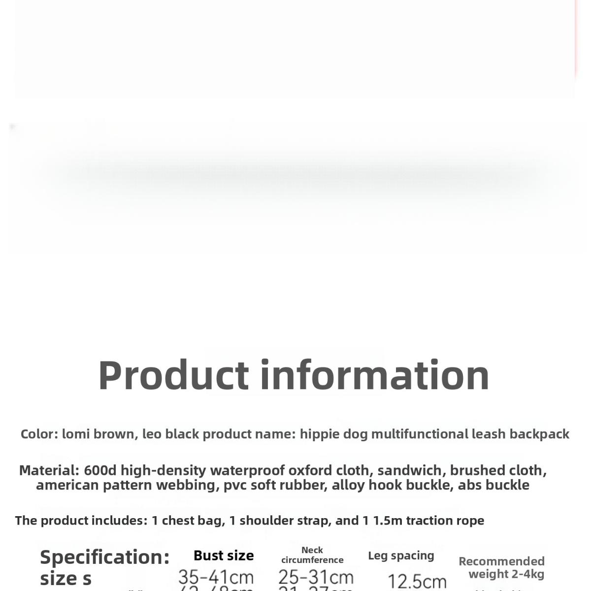 Portable Pet Carrier Backpack for Small Dogs & Cats - Versatile Crossbody, Handbag, and Shoulder Bag for Outings and Dog Walking