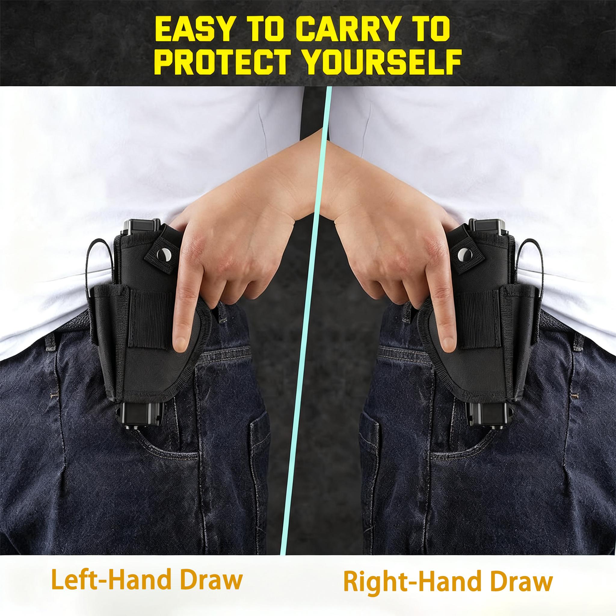 Universal Tactical Concealed Gun Holster Left/Right Hand Fit IWB OWB Carry Perfect for Daily/Tactical Use