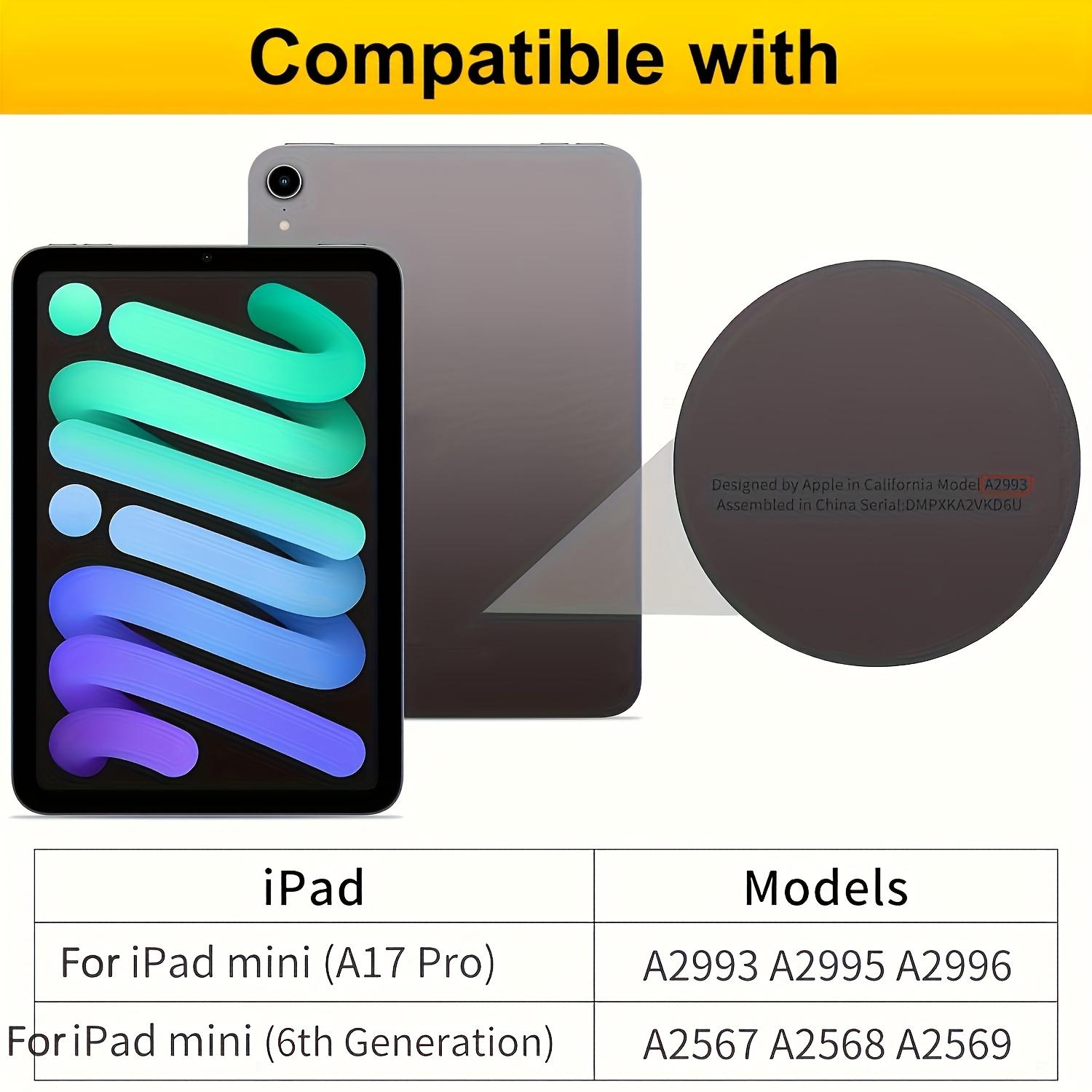 2-Pack Tempered Glass Screen Protector for iPad Mini A17 Pro 7/6 (8.3-Inch, 2021 Model), Anti-Fingerprint, Anti-Glare, Scratch-Resistant