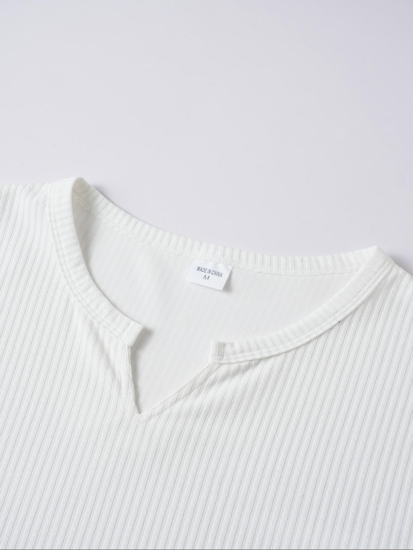 Men's Spring Summer Outfits Vertical Striped Textured V-Neck Short Sleeve T-Shirt for Daliy Wear, Gym Wear Solid Color Old Money Style, Casual Sporty Essential for Man's Wardrobe. Men's Spring Summer Outfits Vertical Striped Textured V-Neck Short Sleeve T-Shirt for Daliy Wear, Gym Wear Solid Color Old Money Style, Casual Sporty Essential for Man's Wardrobe.