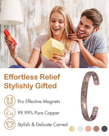 Pure Copper Magnetic Bracelets for Men - Fashion Costume Jewelry Accessory Gift exquisite birthday jewelry gift woman unique cute lucky thoughtful wear daily perfect wellness stylish friendship blue