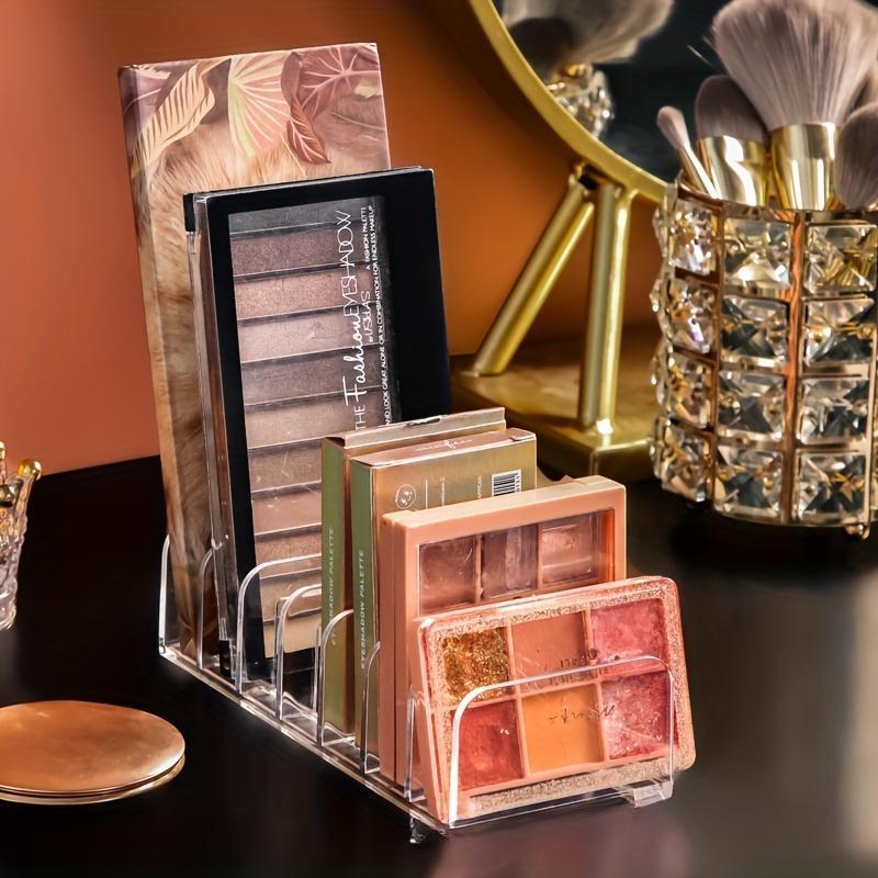 Makeup Storage Box - A multi-functional cosmetic storage rack, equipped with an eyeshadow tray, powder drawer and blush compartment, suitable for desktops, cosmetic storage racks, and makeup storage management tools.