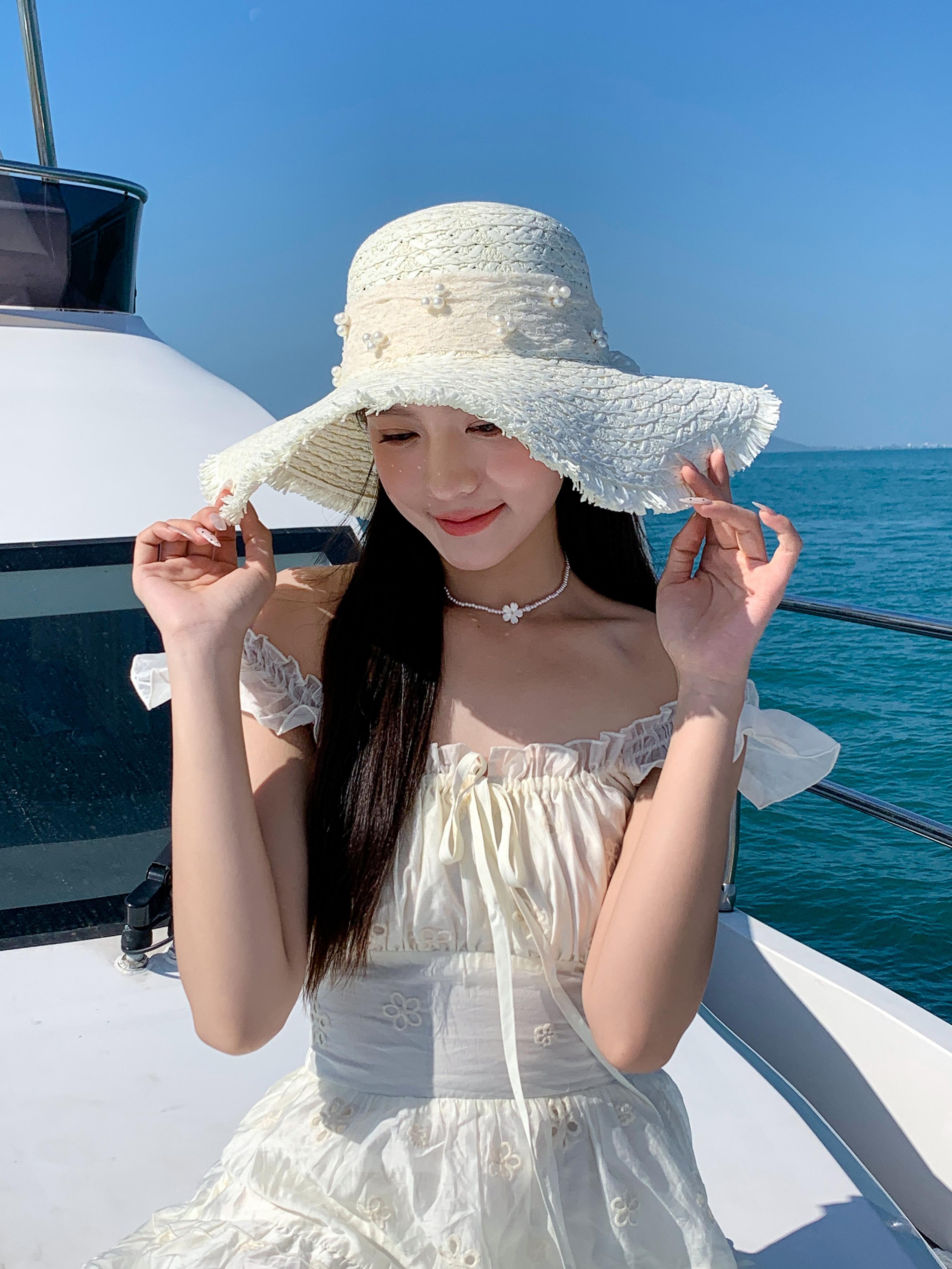 Frayed Edge Lace Pearl Bow | Romantic Coquette | Straw Weave | Wide Brim Floppy Sun Hat | Beach Vacation Yacht | Summer 2026 | UV Protection Aesthetic | #TikTokMadeMeBuyIt #SummerEssentials Frayed Edge Lace Pearl Bow | Romantic Coquette | Straw Weave | Wide Brim Floppy Sun Hat | Beach Vacation Yacht | Summer 2026 | UV Protection Aesthetic | #TikTokMadeMeBuyIt #SummerEssentials