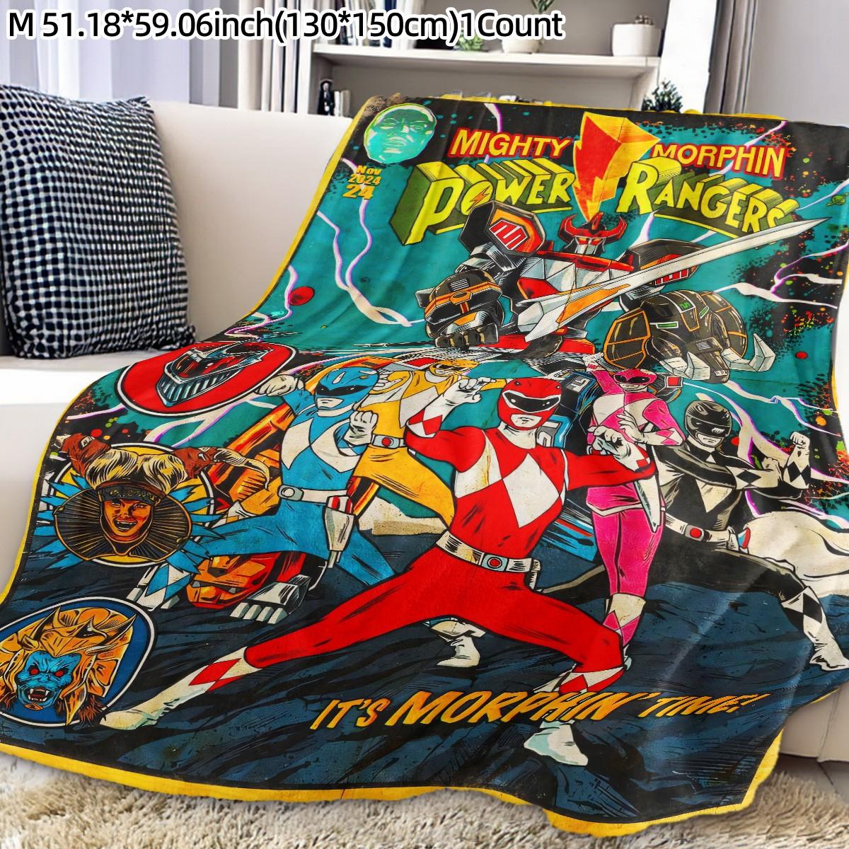 Transformers Theme Lightweight Flannel Blanket, Classic Warrior Roles & Mecha Elements, Soft Warm Skin-Friendly, Multi-Purpose Cover for Sofa Bed Office Camping