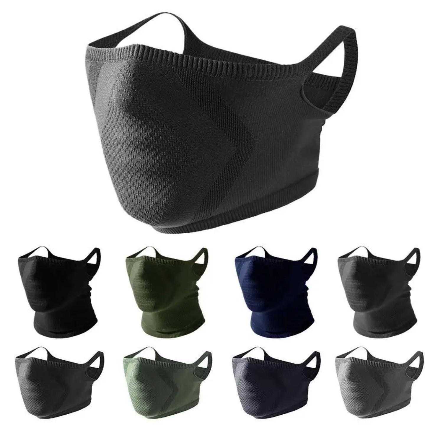 Breathable Windproof Face Mask with Ear Hooks, 2 Styles Outdoor Sports Mask for Running, Hiking, Cycling & Travel, Comfortable Design