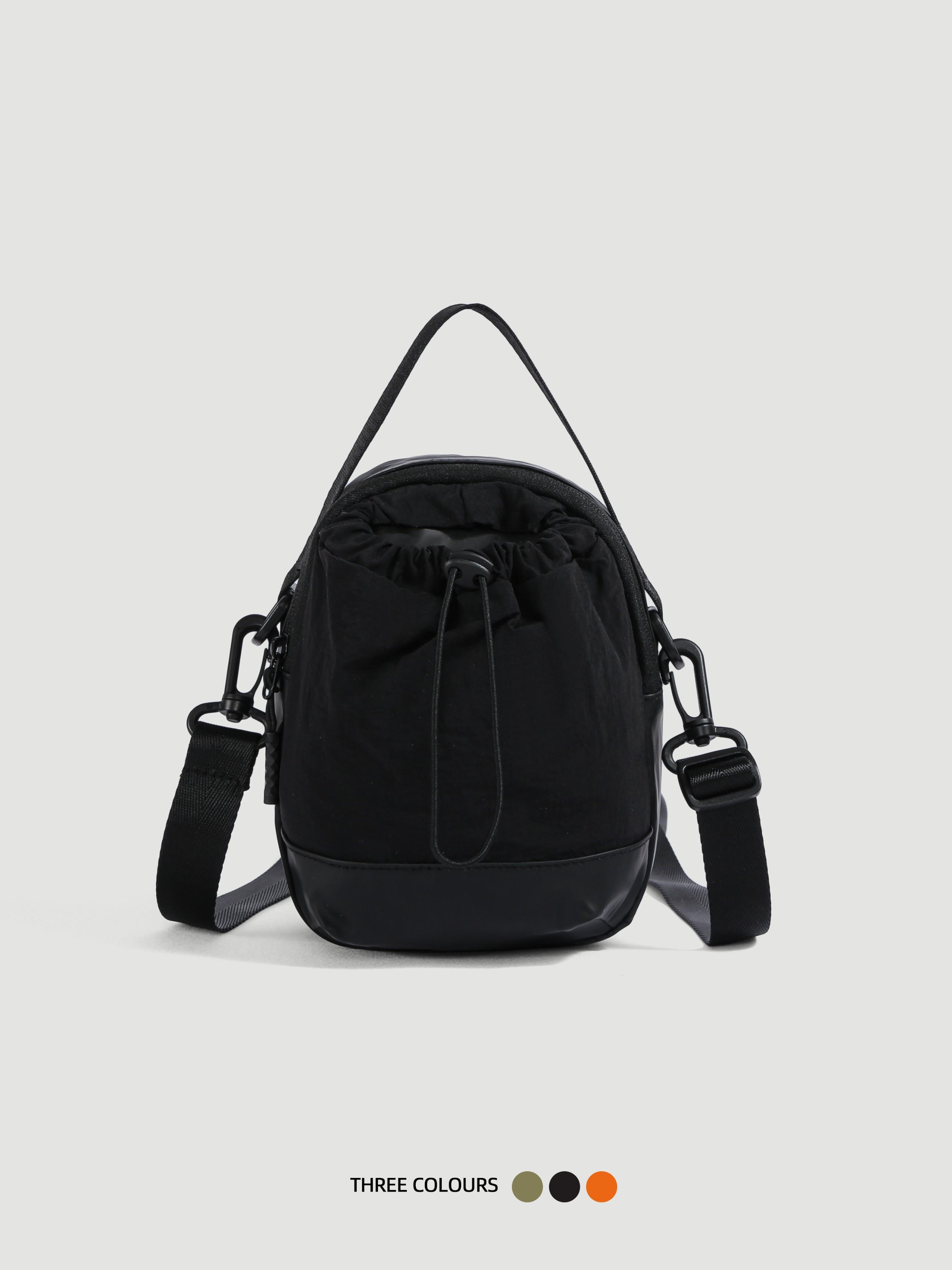 Women's Outdoor Mini Shoulder Bag, Casual Sporty Handbag, Drawstring Crossbody Bag, Travel Phone Pouch, Commuter Bag for All Seasons