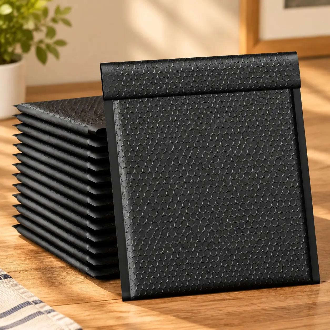 Large Bubble Mailers 12x15 Inch 40 Pack Padded Envelopes Black | Waterproof Bubble Envelopes Self Seal Opaque Cushioning Mailer Shipping Bags for Clothes, Books, Jewelry, Makeup Supplies