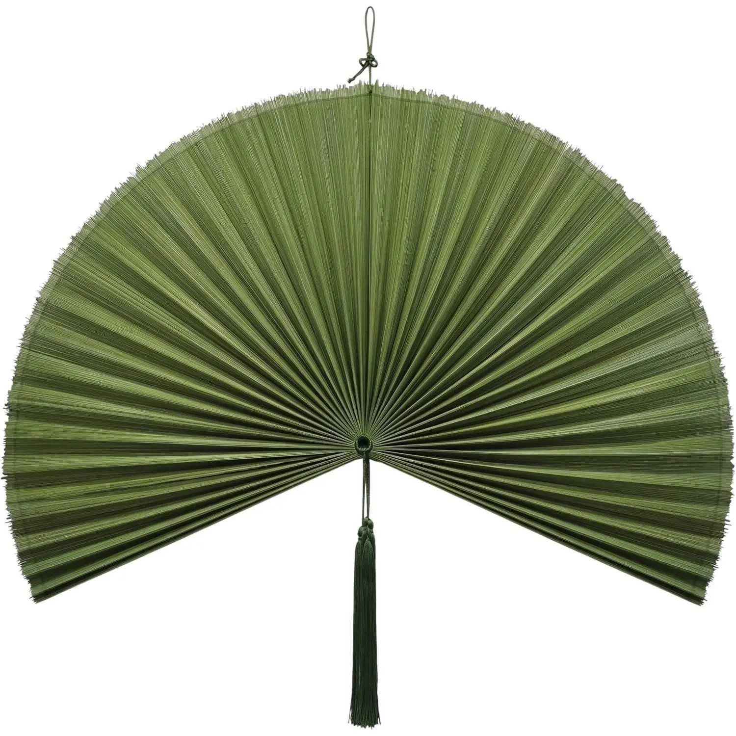 Green Bamboo Wall Fan, 47" Wall Fan Decor Living Room & Bedroom