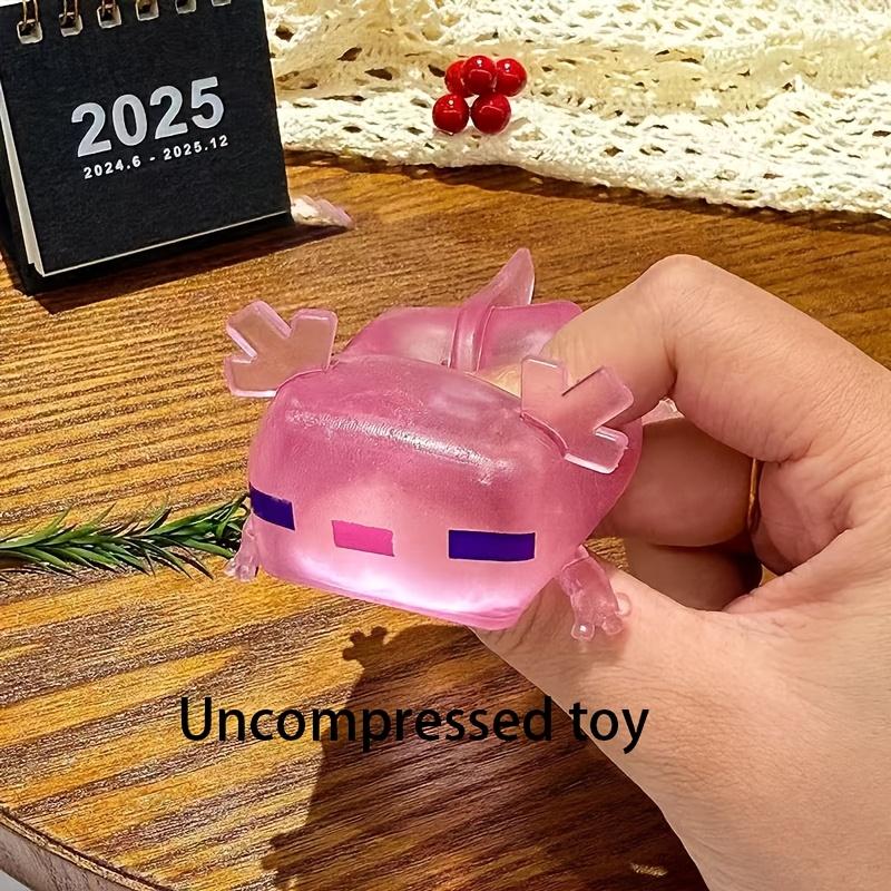 1pcs/2pcs American Axolotl Pinching Music Salamander Pinching Cute Salamander Squeezing Toy, Soft Kawaii Pinching Music Toy-soft and Squeezable, Popular Party Gift Supplies, Kawaii Squishies