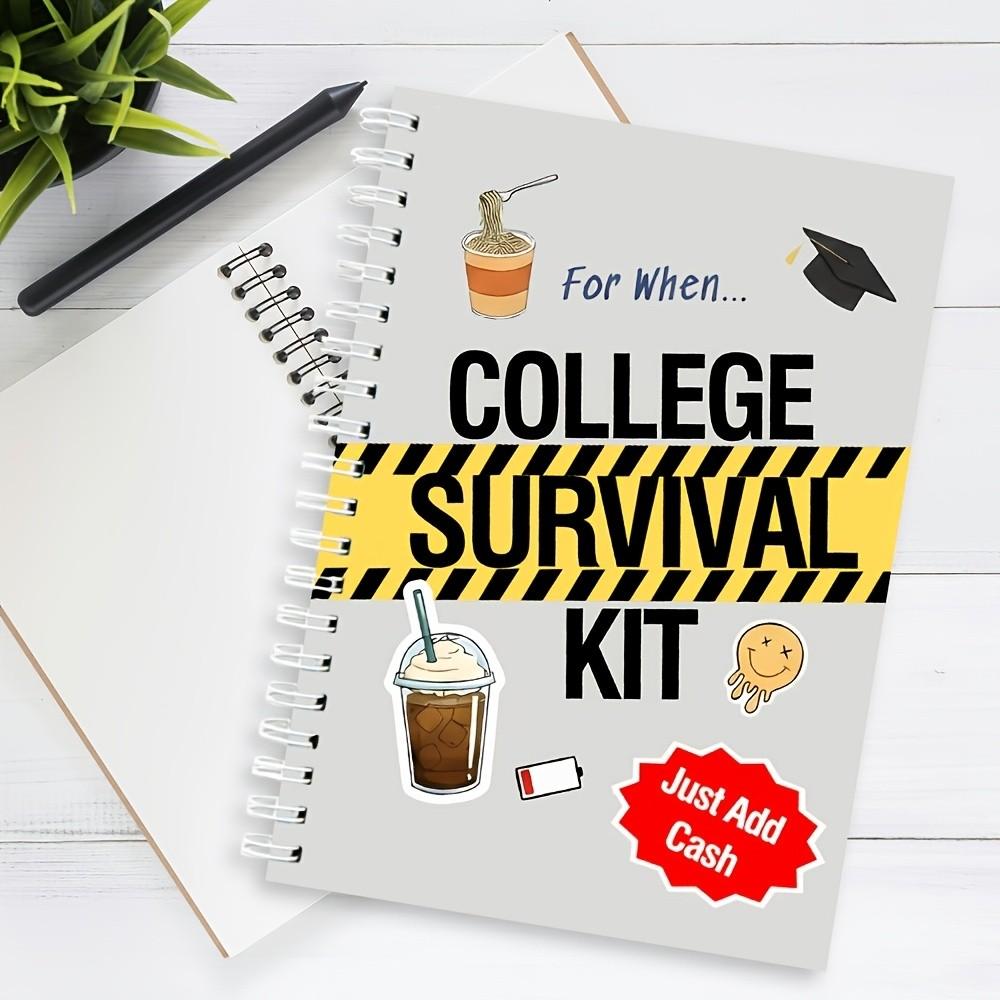 College Survival Kit Composition Notebook - 30+ Pages of Essential Life Management Tools, Budget Trackers, Grocery Lists & Motivational Prompts, for Young Adults Navigating Independent Living