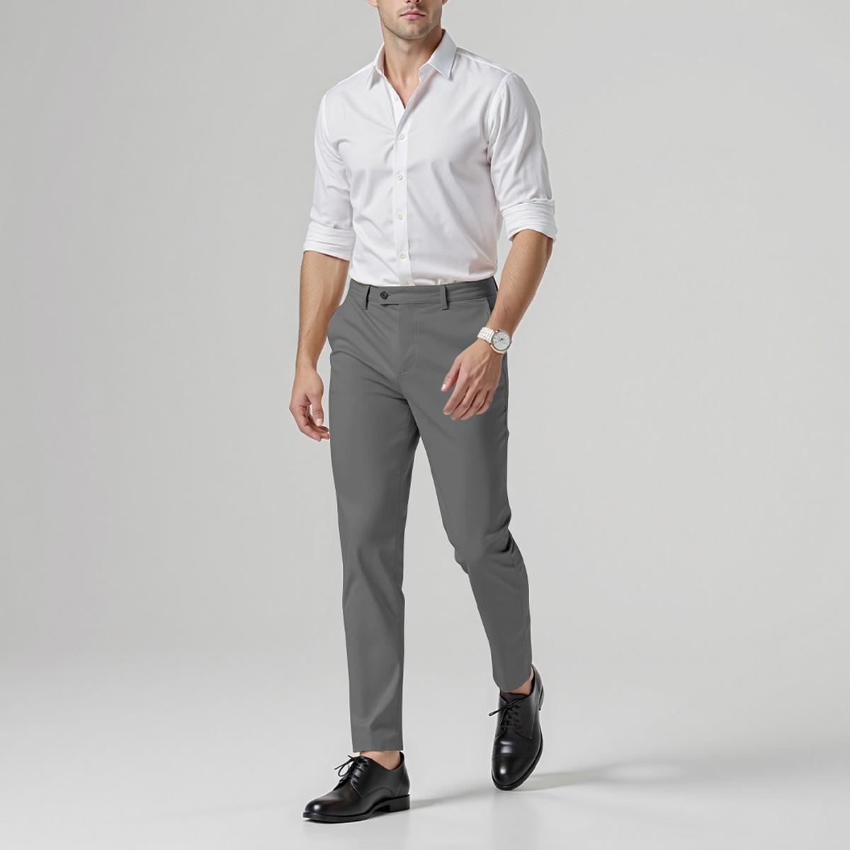 GINGTTO Mens Dress Pants Slim Fit Stretch Formal Pants for Men