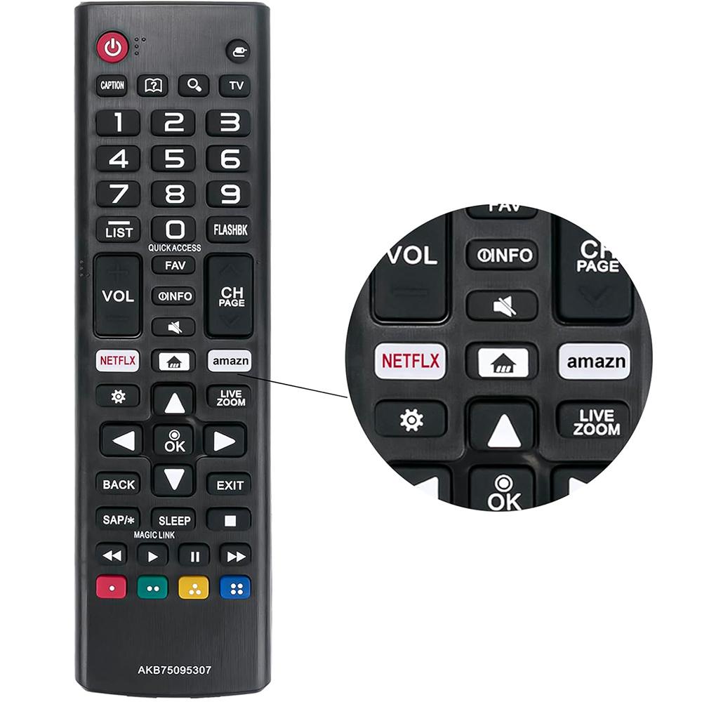 Remote Control Replacement AKB75095307 for LG Smart TV ,Universal for All LG OLED 3D Thinq LCD TV 43UJ6500 43UJ6560 49UJ6500 49UJ6560 55UJ6520 55UJ6540 55UJ6580 60UJ6540 24lm520d 24LM520S 28lm520s