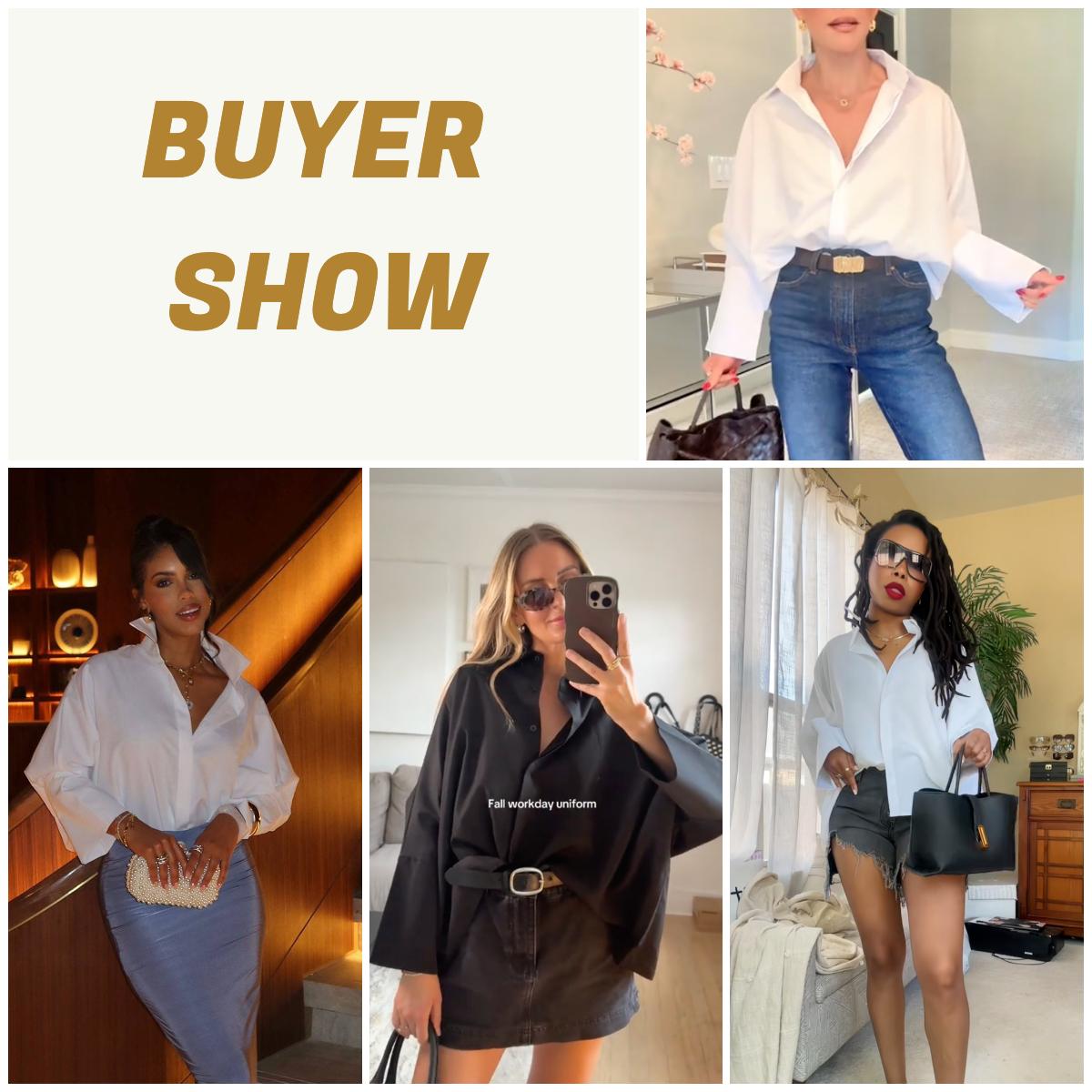 UOOZEE Women's Loose Large Collar front drop shoulder Sleeve Shirt , Women's plain button shirt for work office business Top(Loose Version, One Size Larger, Non Elastic Fabric) UOOZEE Women's Loose Large Collar front drop shoulder Sleeve Shirt , Women's plain button shirt for work office business Top(Loose Version, One Size Larger, Non Elastic Fabric)