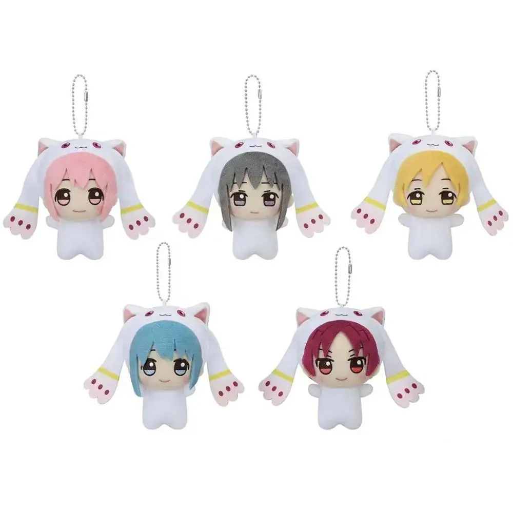 Anime toy Pendant Kaname Madoka plush Akemi Homura keychain Miki Sayaka Cartoon Toy Cosplay Soft Stuffed Doll Mami plushie Gifts