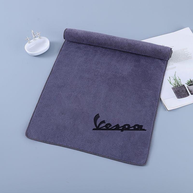 Microfiber Car Wash Towel for Vespa Scooter, Cleaning Drying Cloth for Gts Lx Lxv Gtv Sprint Primavera 150 300, Auto Accessories