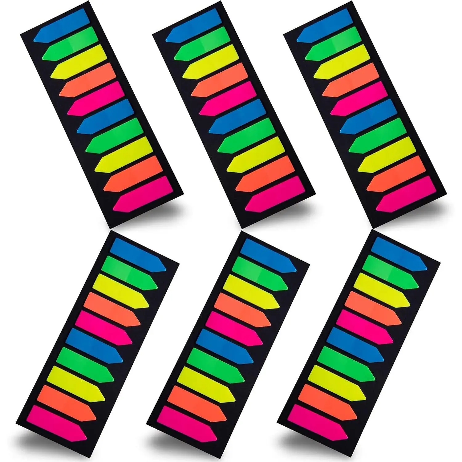 1200 Pcs Sticky Tabs Page Markers Sticky Index Tabs, Arrow Flag Tabs - 10 Primary Color Tabs Page Flag Markers Bookmarks Book Tabs for Annotating Books