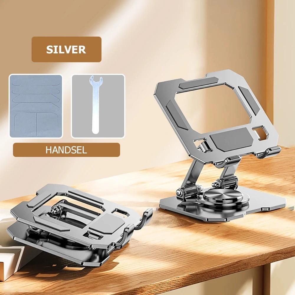 360 Degree Metal Desktop Stand, Laptop Stand, Computer Stand, Foldable and Adjustable Ergonomic Design, Durable Aluminum Alloy Structure, Ideal for Office Use