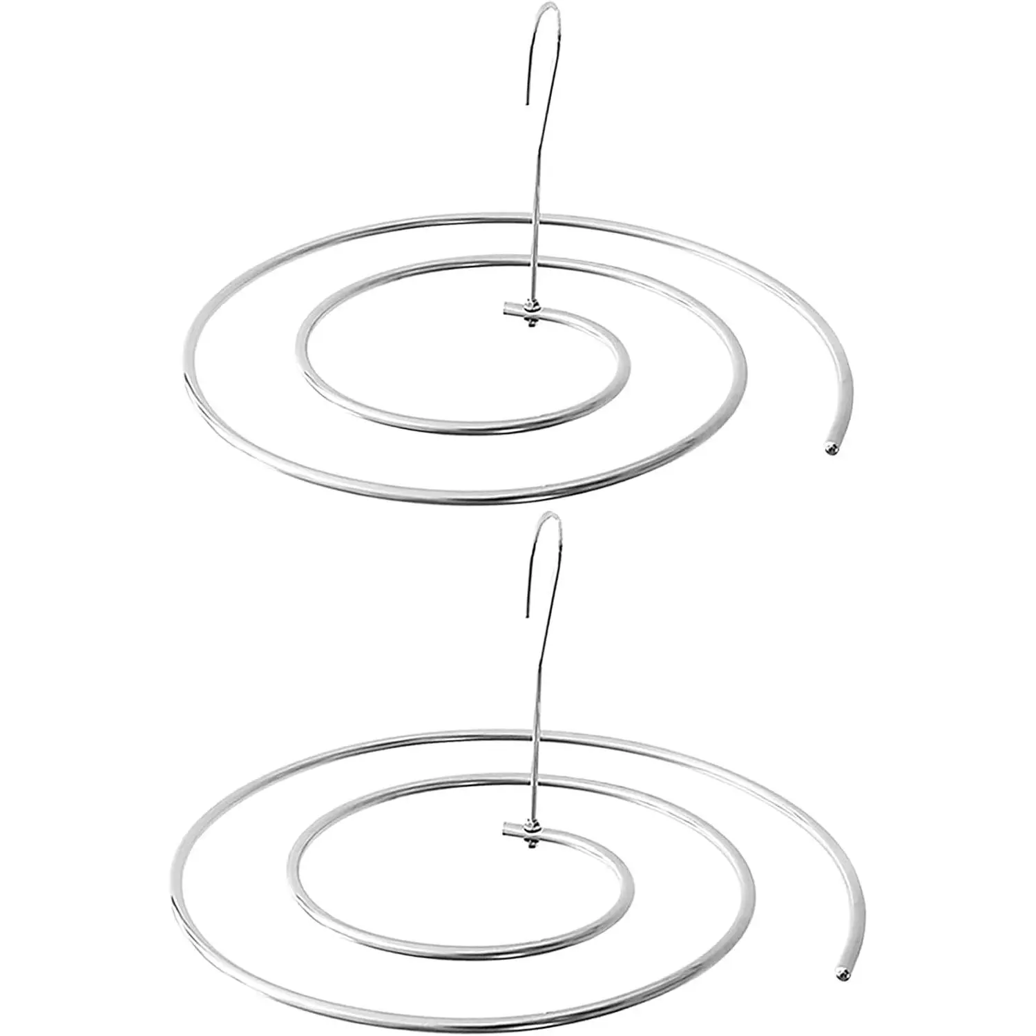 Pack of 2 Spiral Sheet Hanger, 304 Stainless Steel, Hangers Space Saving for Bedspreads Coverlets Mattresses Tablecloths Sofa Covers Blankets Shawls Scarfs Capes