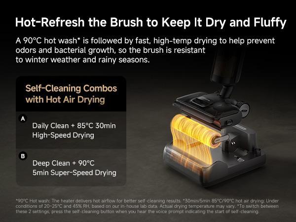 【LIVE】DREAME H12 Pro FlexReach Wet Dry Vacuum Cleaner, 0 Tangle Cordless Vacuum Mop All-in-One for Hard Floors, 180° Lie-Flat Floor Cleaner Machine with 194°F Hot Self-Cleaning, 50Mins Runtime【LIVE】