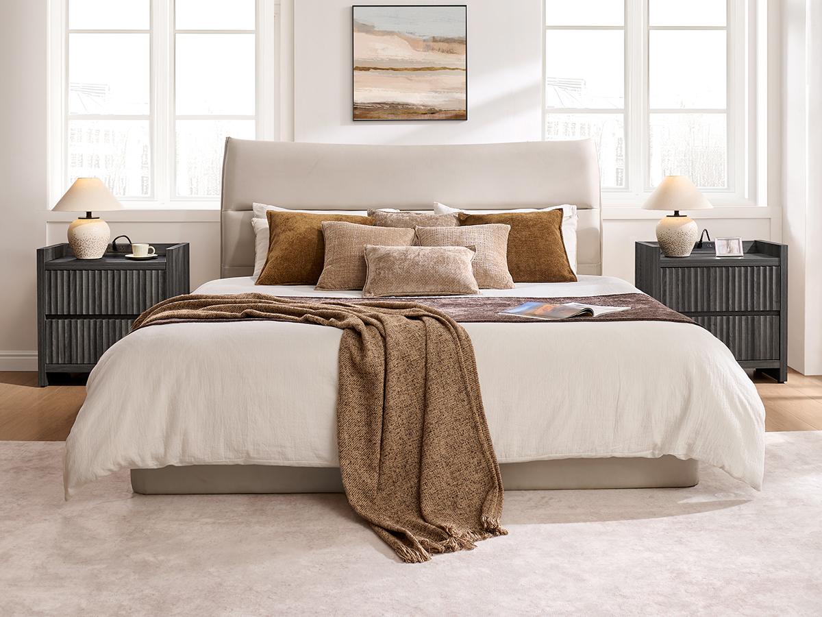 SICOTAS Night Stand Set of 2 Fluted Nightstands with Charger Station, Large Modern Nightstand Bedside Table End Table with 2 Drawers, 25" Wide Farmhouse Night Stands for Bedroom, Sofa Side SICOTAS Night Stand Set of 2 Fluted Nightstands with Charger Station, Large Modern Nightstand Bedside Table End Table with 2 Drawers, 25" Wide Farmhouse Night Stands for Bedroom, Sofa Side