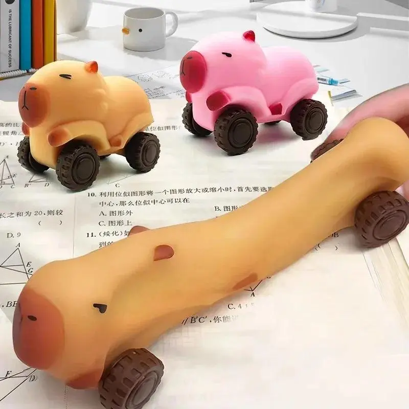 Decompression Cute Car Sand Dolphin Lala Le Decompression Stretching Car Decompression Children Adult Toy
