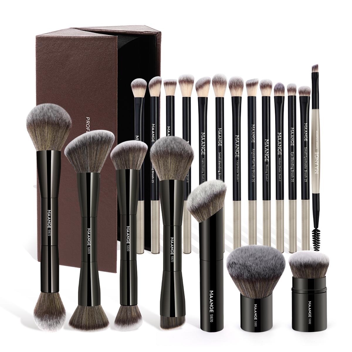 MAANGE Multi-Use Makeup Brush Set, 7-Count Ergonomic Cosmetic Brushes, Face Makeup Brushes for Blush, Contour, Highlighter and Concealer, Makeup Blending Brushes and Professional Facial Detailing Tools for Women and Girls #GLOBAL PICKS