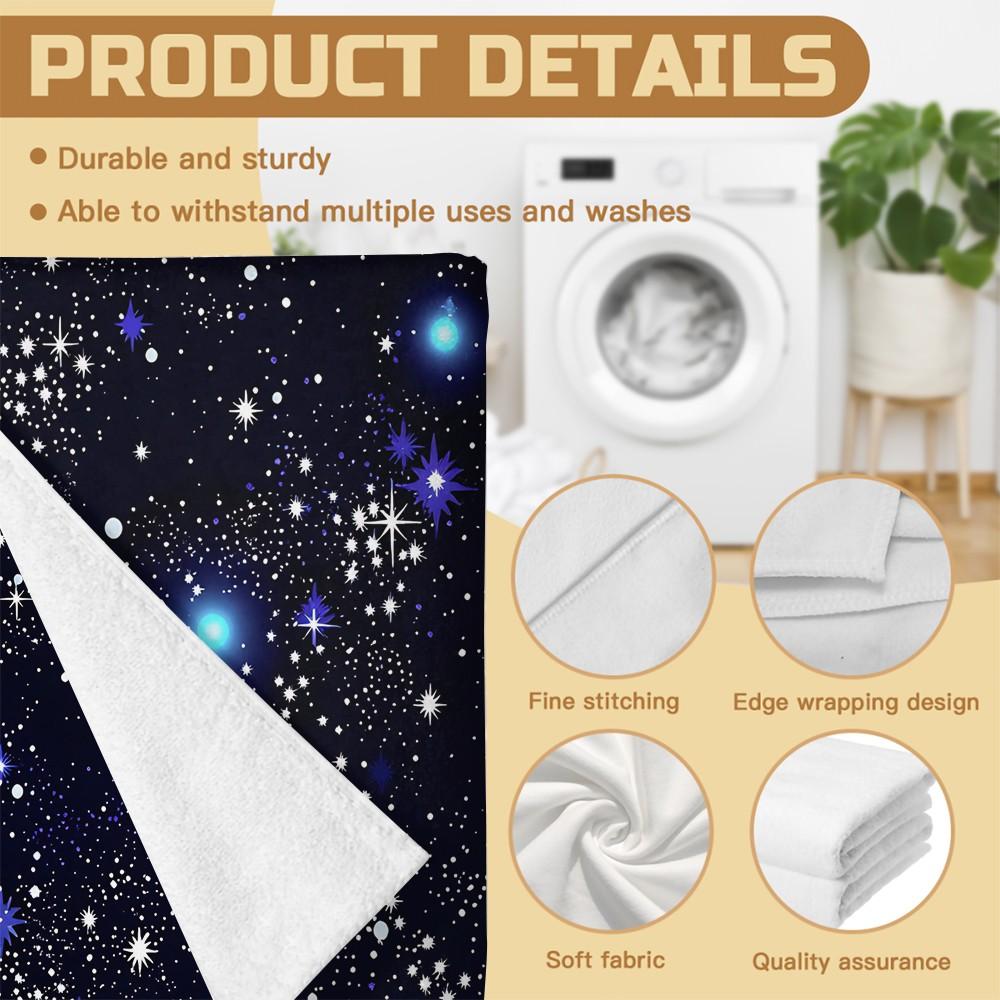 Galaxy Starry Sky Digital Print Beach Towel, Quick Dry Pool Towel, Multipurpose Camping Towel & Bath Towel Blanket, Ideal for Beach Pool Camping, Perfect Gift