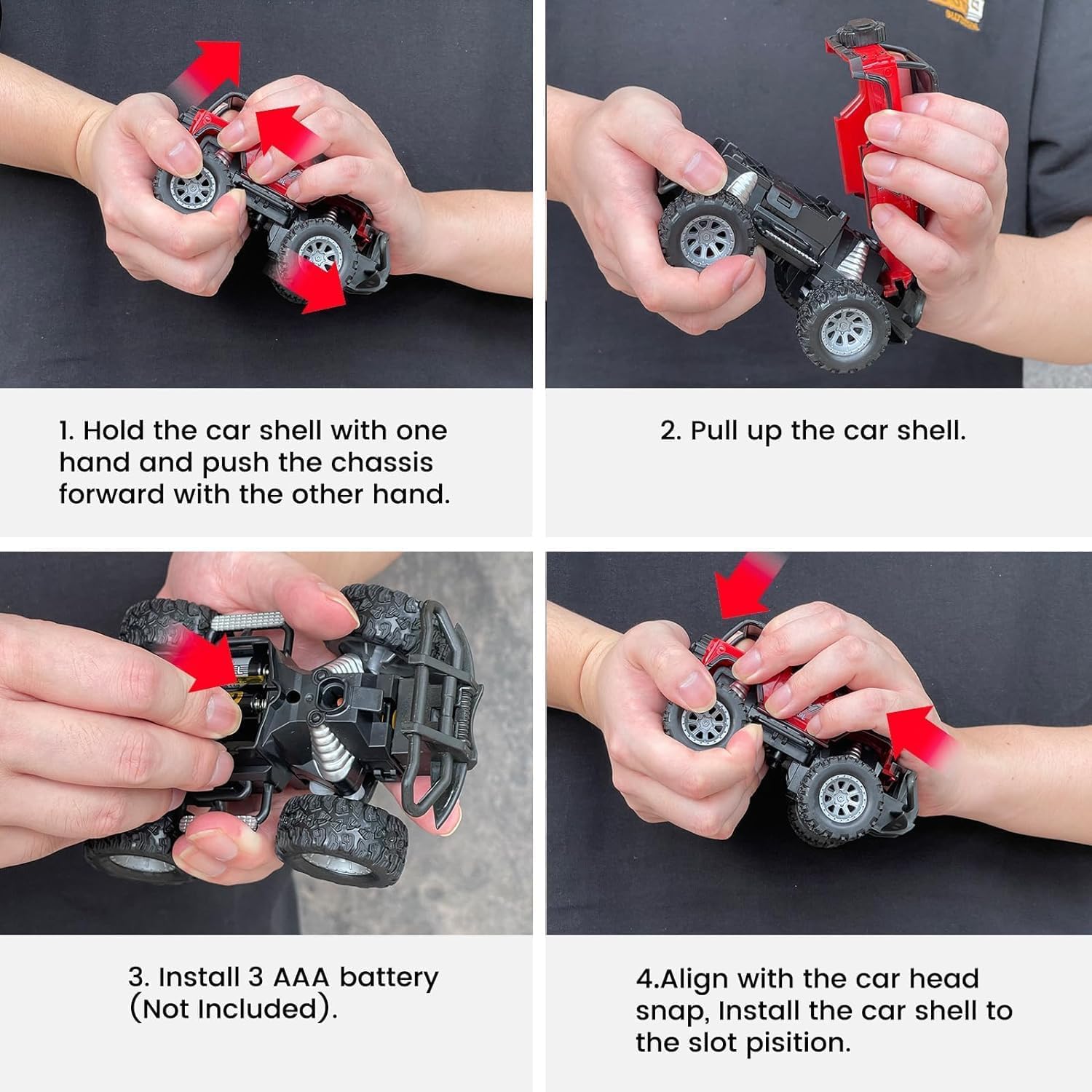 Remote Control Off-Road Jeep Toy, RC Off-Road Vehicle with Realistic Design, Birthday Christmas Gift for Boys Girls and RC Enthusiasts