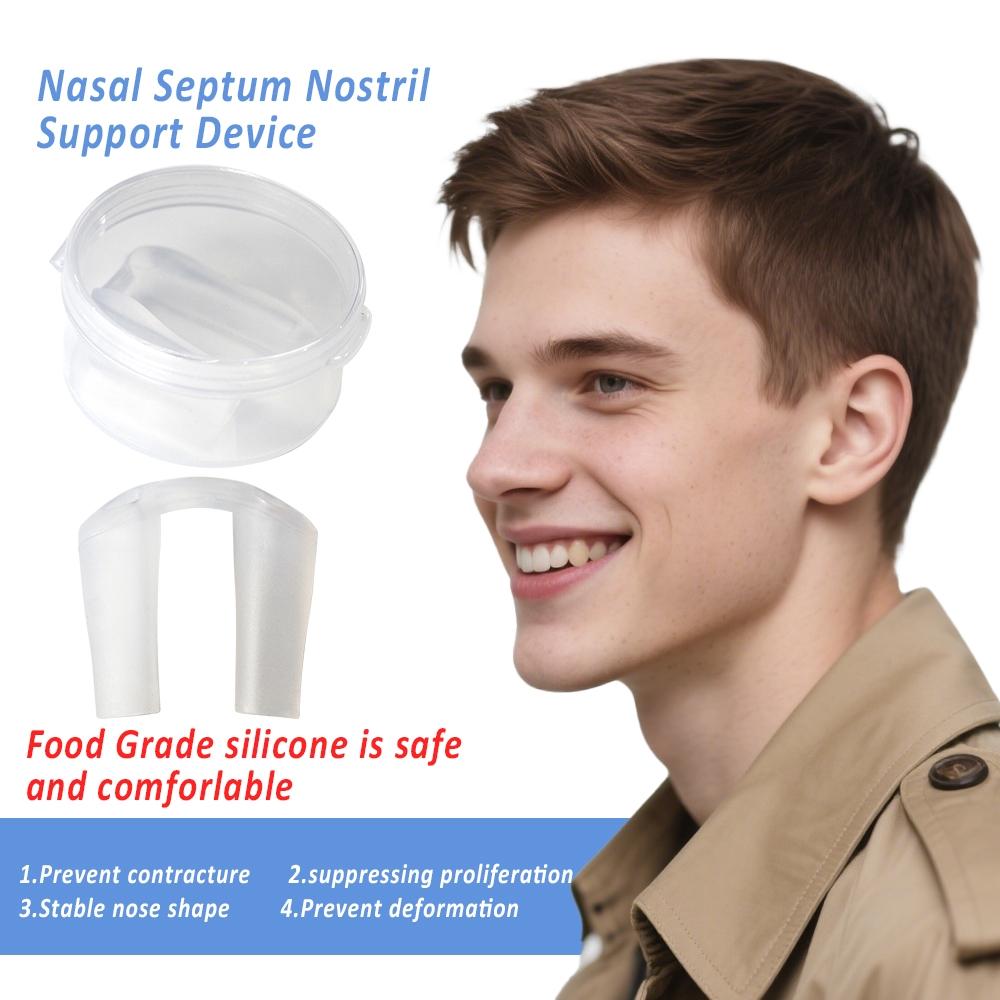 Nostril Retainer,Nose Clip for Rhinoplasty Recovery , Nose Retainer for Surgery ,Nose Shaper & Support Device , Silicone , Post-Surgery Nostril Shaping & Recovery Aid,7 Sizes