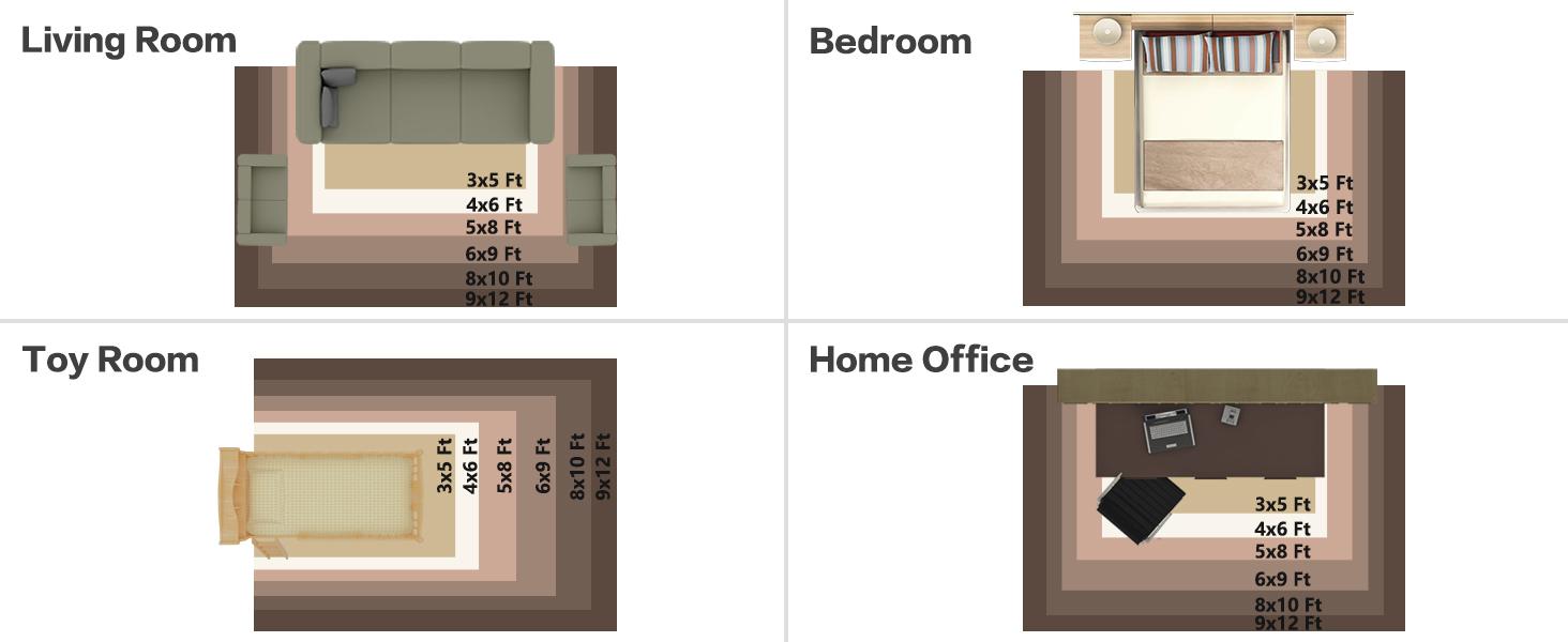 Litanika Shaggy Area Rugs - 4x6 5x7 8x10 Plush Tie-Dye Carpet, Ultra Soft Non-Slip Floor Mat for Bedroom Living Room Dorm, Machine Washable Furry Rug (Multiple Sizes)