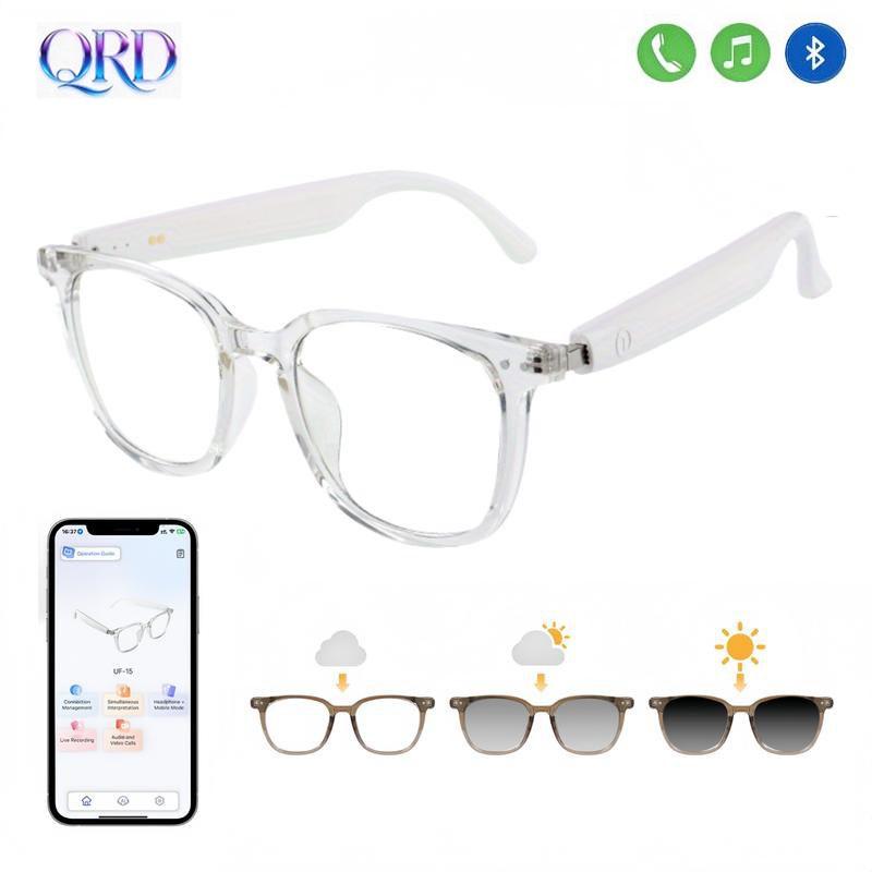 Qrd Smart Wireless Bluetooth-compatible Glasses, Fashionable Open-Air Audio, Touch Control Music & Calls, Multi-Function Eyewear
