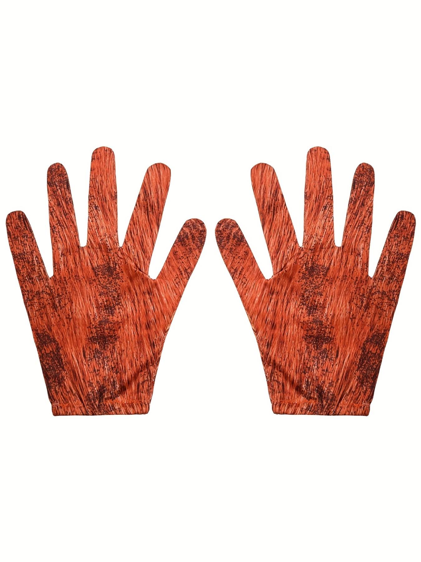 3-Piece Jumpsuit Set, Fashionable Cool Funny Position Print Costume + Headwear + Gloves, Unisex Kids Halloween Christmas