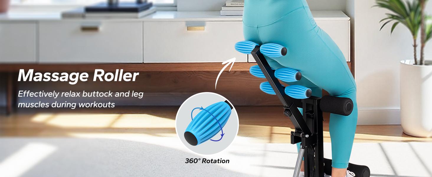 Merach Deep Squat Machine, Adjustable Glutes Machine for Home Gym Workout Training, Sit Up Machine for Abs,  Abdominal bench, Push Up