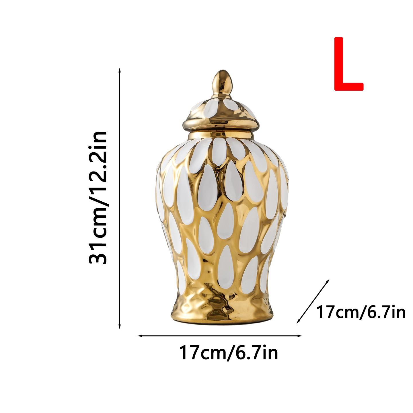 Contemporary Filigree Ceramic Vase, Large Textured Decor Jar, Luxury Modern Home Decor Ornament for Office & Entryway