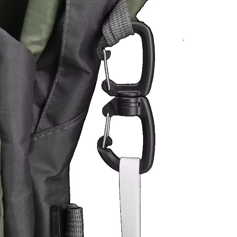 Outdoor multi-functional double hook set of 2 | Convenient keychain, 360° rotating 8-shaped hook, double clip quick buckle, essential for outdoor explorers, perfect for Valentine's Day, birthdays, and outdoor trips | Material: POM, color: ,