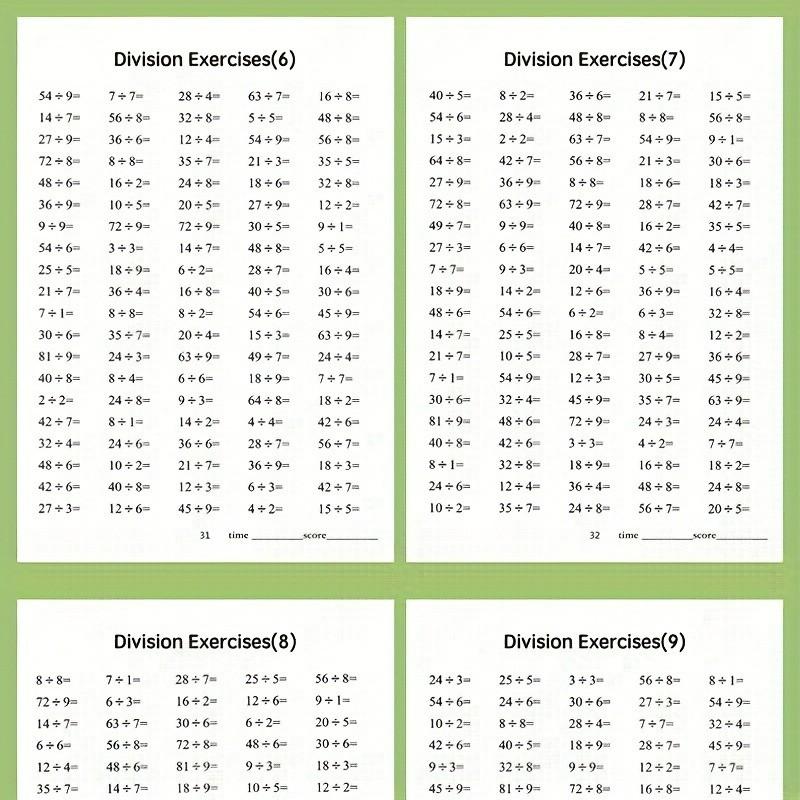 Educational Writing Aid for Learning & Education, Durable Arithmetic Practice Book, Learning Tool, Learning Materials, Enhances Calculation Skills, Ideal School Supply Gift, Student Essentials