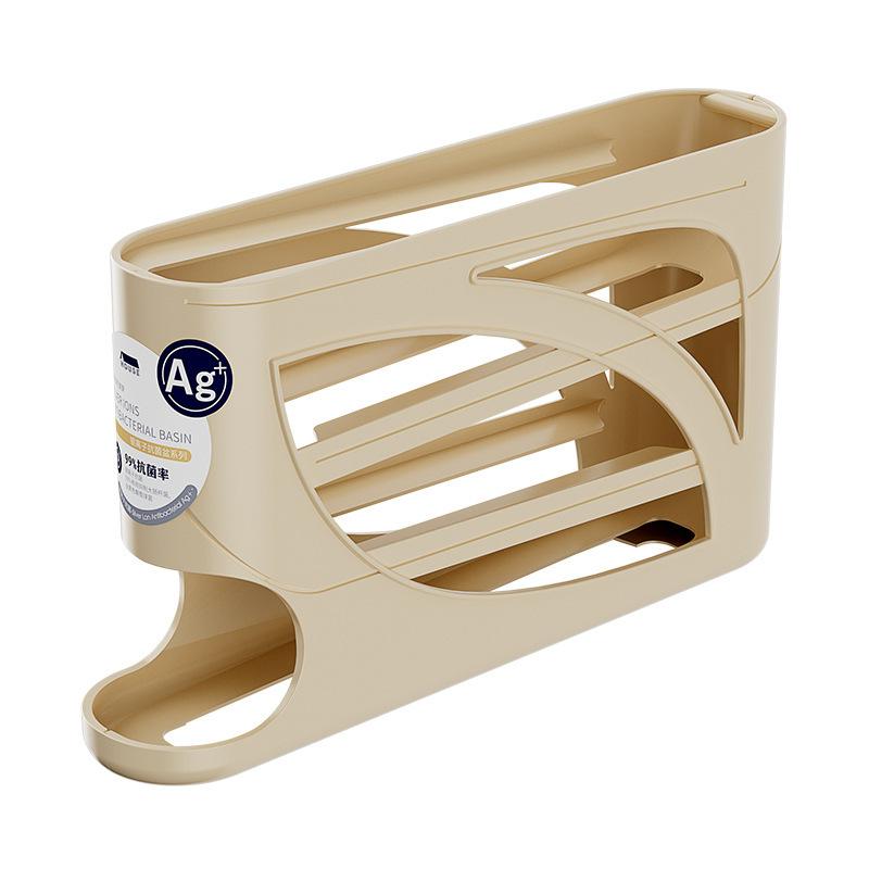 3 Layer Egg Storage Box, Large Capacity Egg Rack, Automatic Rolling Egg Holder, Kitchen Fridge Organizer, Home Use, Stackable Fridge Organizer