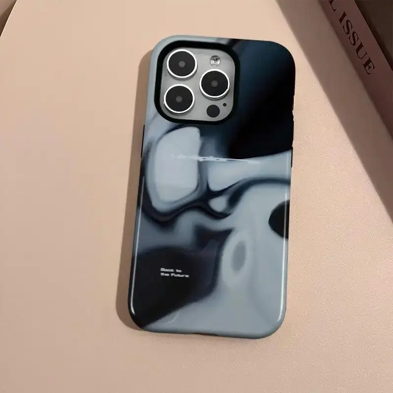 Luxury Graphic Printed Shock-Resistant TPU Plastic Phone Case for ip11-ip17 Series, 14 Plus, Pro Max, SE, S25 - Flexible Shell Mobile Phone Accessories, Wear-Resistant Device Protection, Instagram-Inspired Christmas Gift